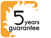 5 years warranty